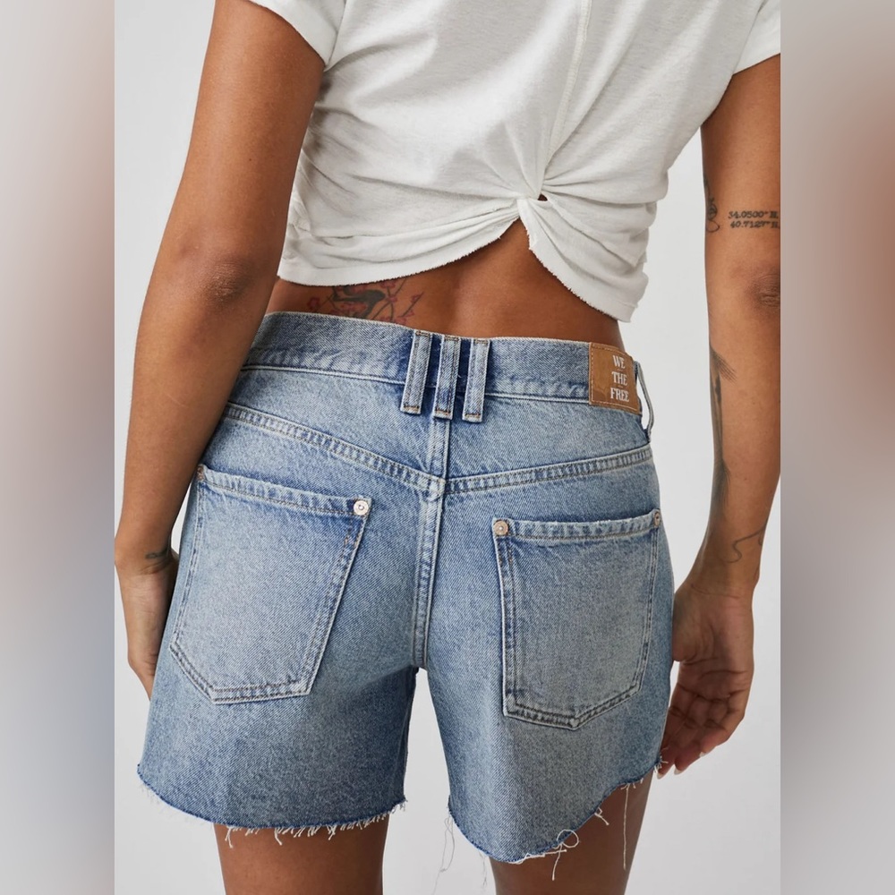 Free People Ivy Mid Rise Shorts - Picture 4 of 7